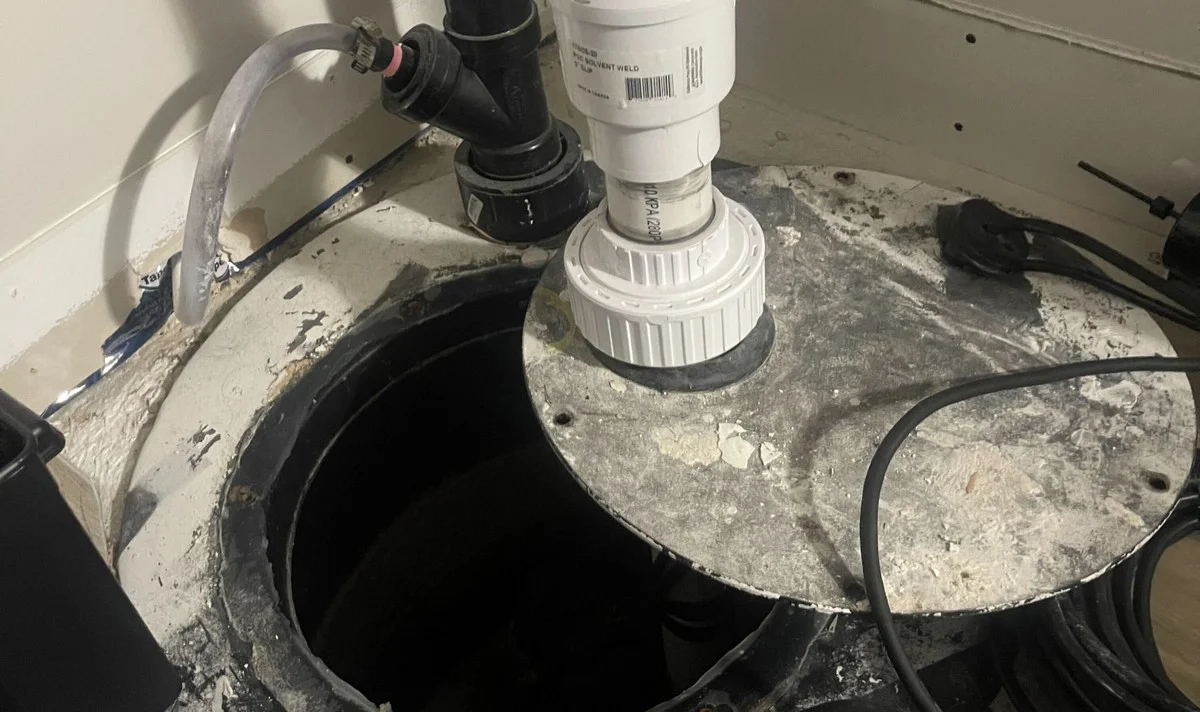 Noisy sump pump repair
