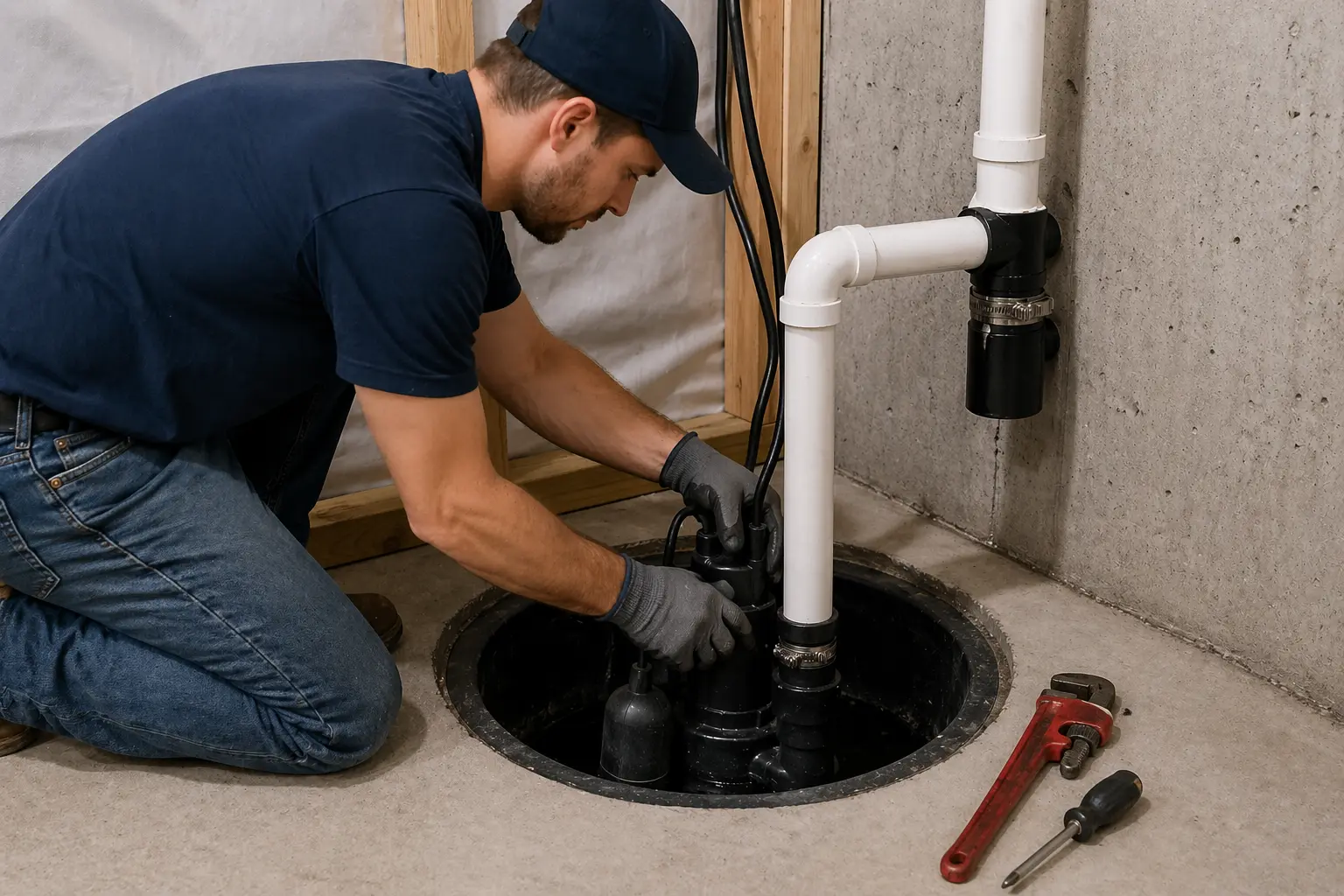 Sump pump installation and repair in Uxbridge