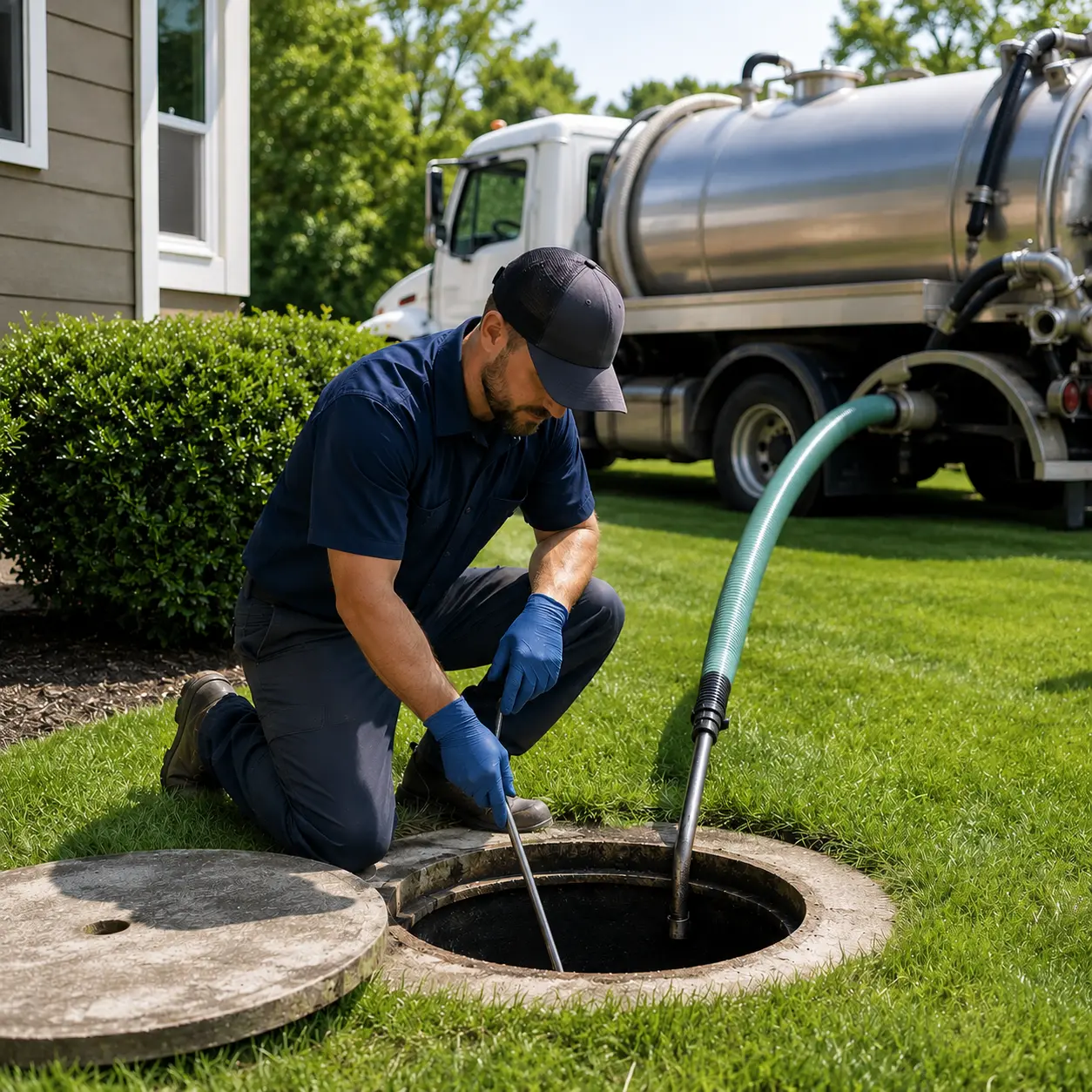 Septic service process around Uxbridge